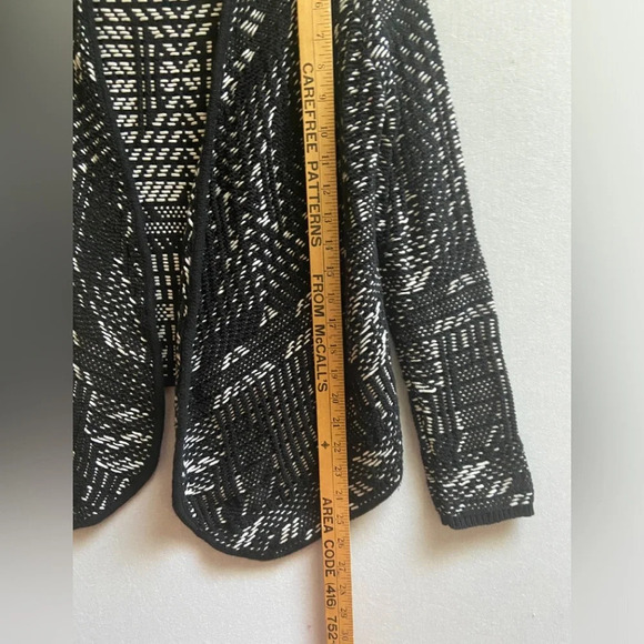 Velvet by Graham & Spencer cotton open knit cardigan sweater Sz XS - Picture 7 of 7